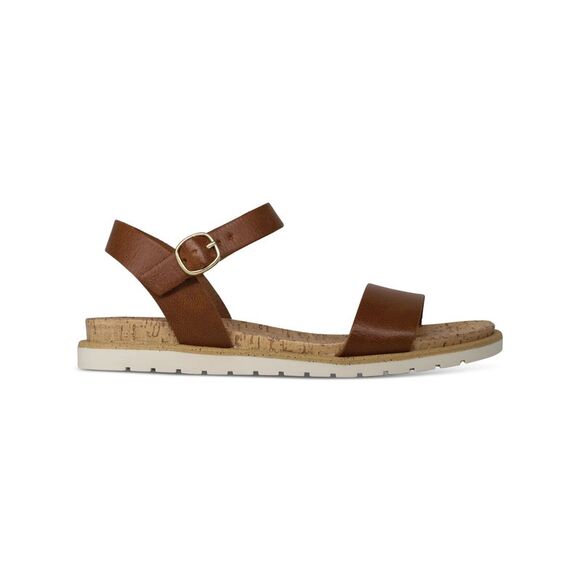Sun + Stone Tan Leather Sandals - Picture 1 of 4